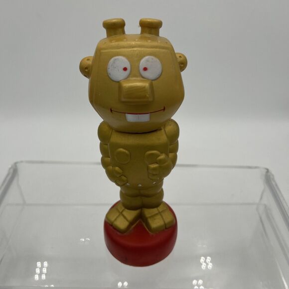 Astrosniks Robo Robot Gold astrosnik Bubble Bath Soakie Soaky figure smurf space - Picture 3 of 15
